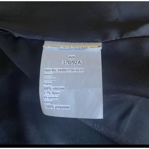 MAX MARA Weekend Lamb Leather Shift Mini Dress Sz 8 IT 42 V Neck Sleeveless - Picture 10 of 10